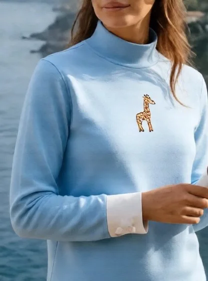 Giraffe Print Pull Over.
